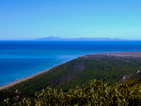 Alberese Vista panoramica dal percorso per San Rabano, marina di Alberese